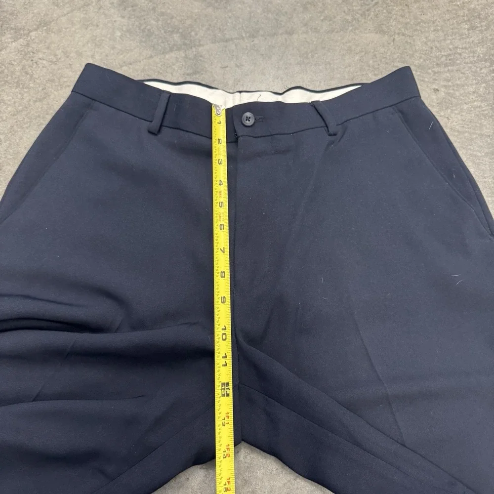 Men's Golf Shorts Alan Flusser Navy Blue Preppy Minimalist Essential 32